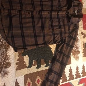 Carhartt womens plaid flannel shirt L